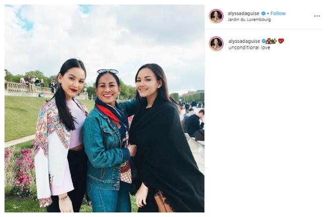 Alyssa Daguise, adik dan Ibundanya. (Instagram/@alyssadaguise)