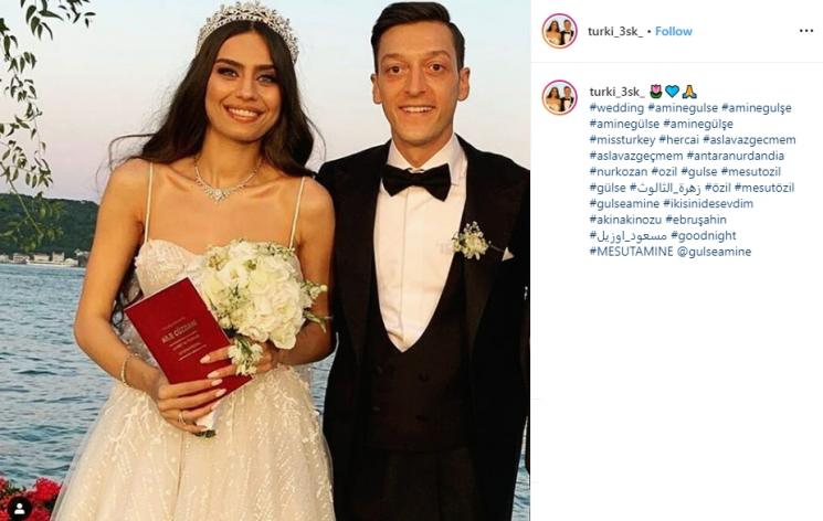 Mesut Ozil dan Amine Gulse (Instagram/@turki_3sk_)