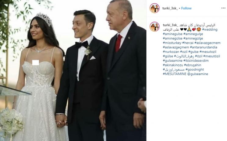 Mesut Ozil dan Amine Gulse (Instagram/@turki_3sk_)
