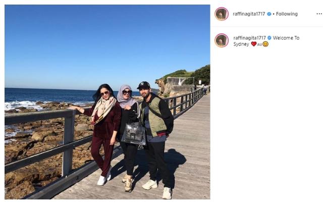 Raffi Ahmad sekeluarga ke Australia. (Instagram/@raffinagita1717)