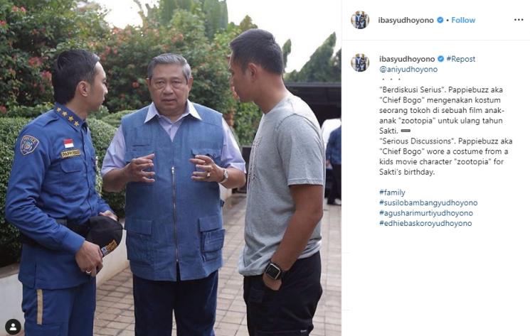 Agus Yudhoyono dan Ibas Yudhoyono (Instagram/@ibasyudhoyono)