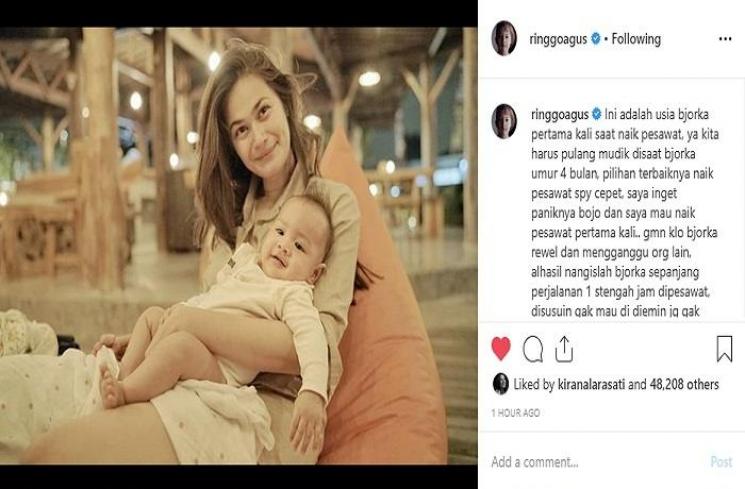 Sabai Morscheck dan Bjorka (Instagram @ringgoagus)
