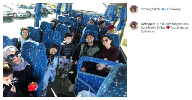 Raffi Ahmad sekeluarga ke Australia. (Instagram/@raffinagita1717)