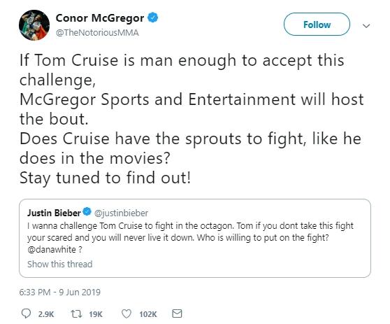 Conor McGregor. (Twitter/@TheNotoriousMMA)