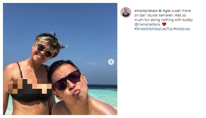 Ernest Prakasa - Meira Anastasia. (Instagram/@ernestprakasa)