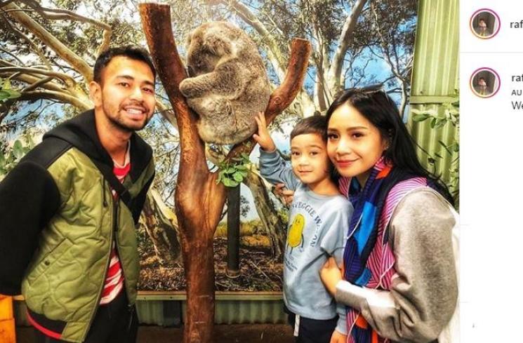 Keluarga Raffi Ahmad berlibur di Australia (Instagram/@raffinagita1717)