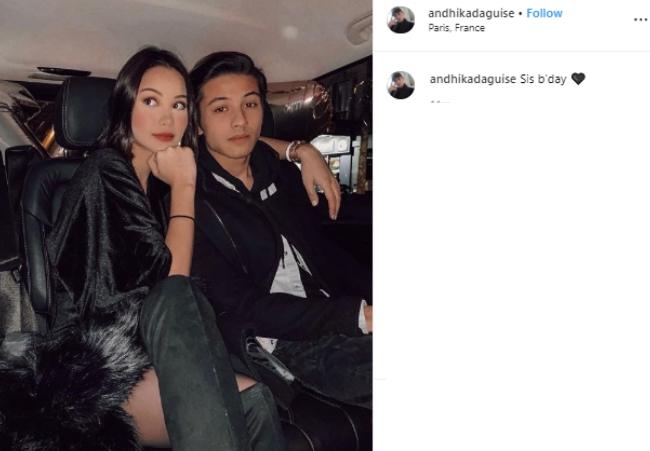 Andhika Daguise bareng Alyssa Daguise. (Instagram/@andhikadaguise)