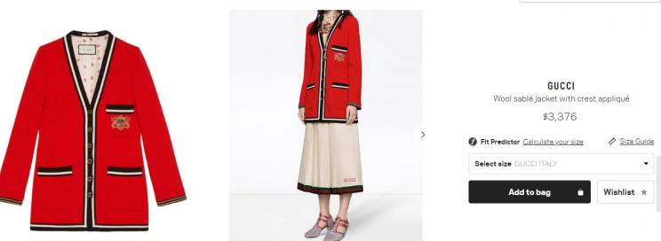 Jaket Luna Maya. (farfetch.com)