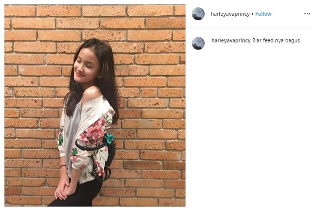 Leya, putri pertama Ferry Maryadi. (Instagram/@harleyavaprincy)