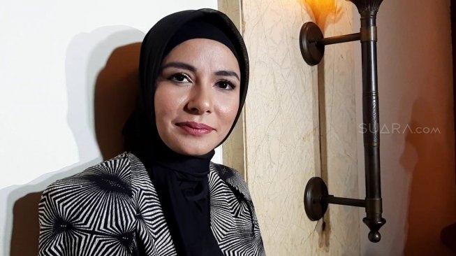 Meisya Siregar berhijab (Suara.com/Yuliani)