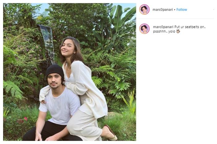 Angela Gilsha dan Marco Panari. (Instagram/@marc0panari)