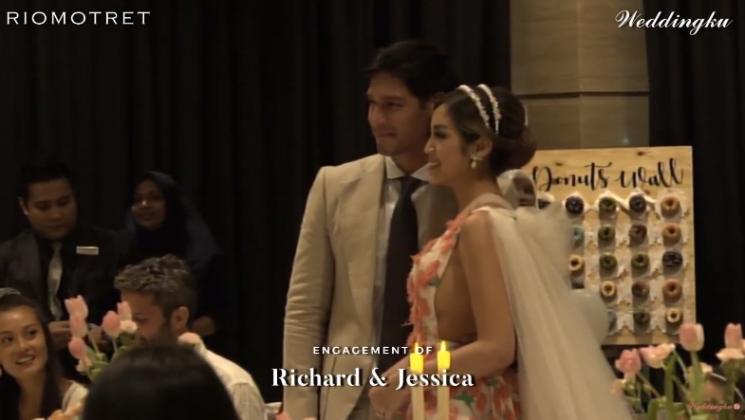 Pertunangan Richard Kyle dan Jessica Iskandar. (Youtube/Weddingku)