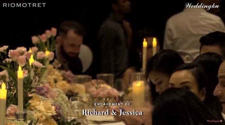 Pertunangan Richard Kyle dan Jessica Iskandar. (Youtube/Weddingku)