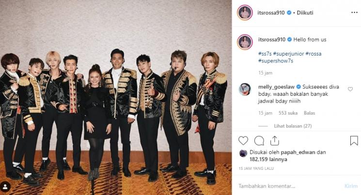 Rossa dan Super Junior (Instagram/@itsrossa910)