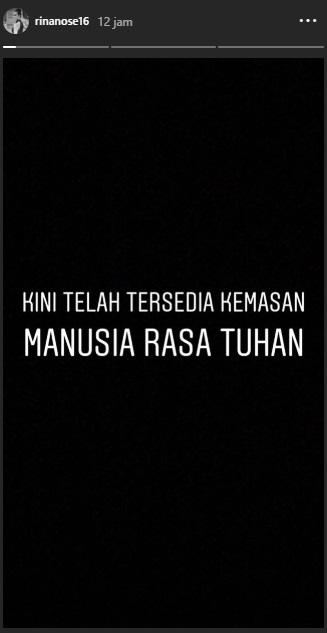 Rina Nose tanggapi komentar pedas netizen. (Instagram/@rinanose16)