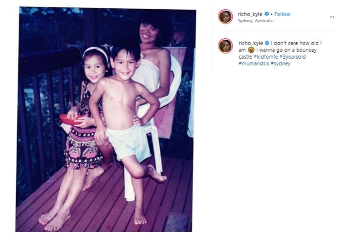 Keluarga kecil Richard Kyle. (Instagram/@richo_kyle)