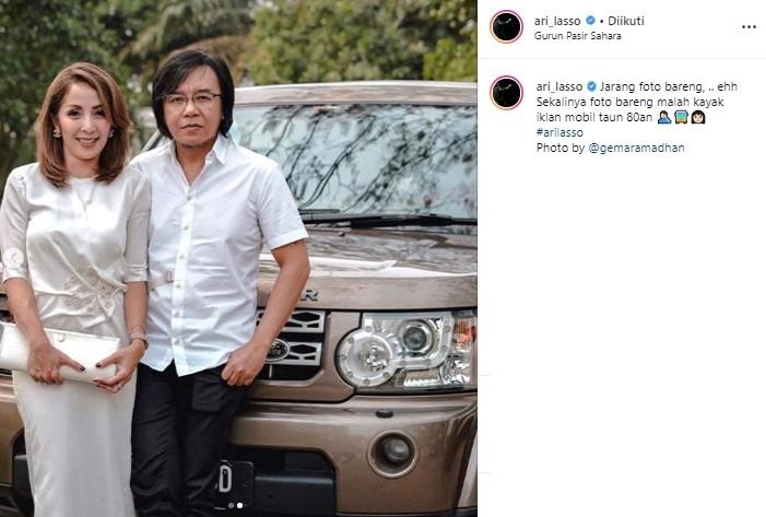 Ari Lasso dan istrinya. (Instagram/@ari_lasso)