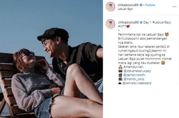 Chika Jessica dan Dwi Andhika. (Instagram/@chikajessica88)