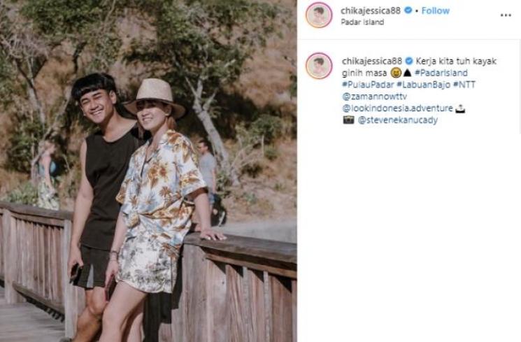 Chika Jessica dan Dwi Andhika. (Instagram/@chikajessica88)