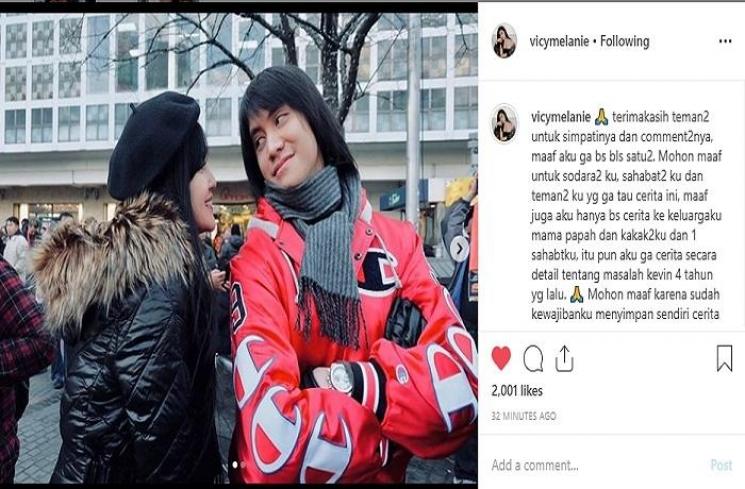 Vicy Melanie dan Kevin Aprilio (Instagram @vicymelanie)