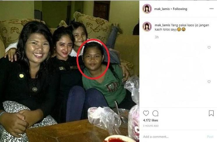 Potret lawas Meldi (Instagram @mak_lamis)