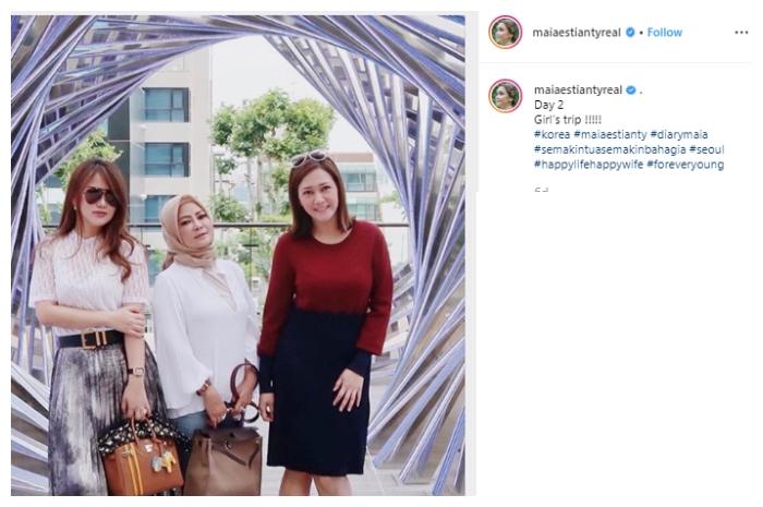 Maia Estianty dan geng sosialitanya. (Instagram/@maiaestiantyreal)