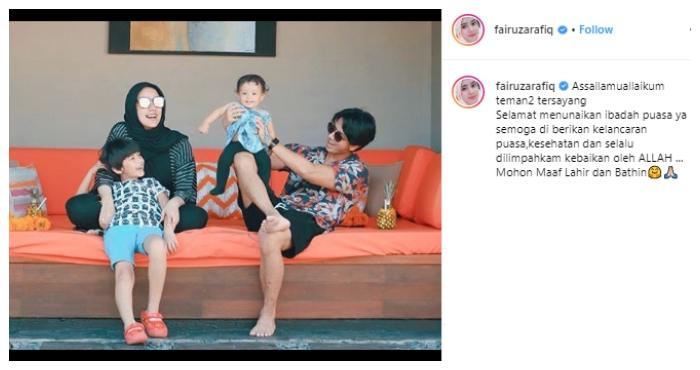 Keluarga Fairuz A Rafiq dan Sonny Septian. (Instagram/@fairuzarafiq)