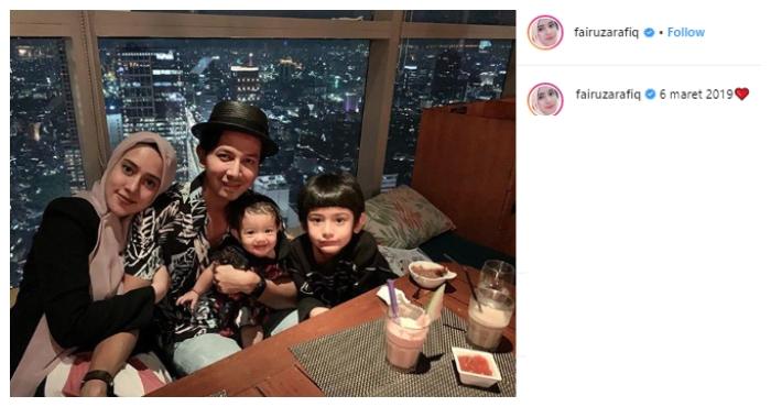 Keluarga Fairuz A Rafiq dan Sonny Septian. (Instagram/@fairuzarafiq)