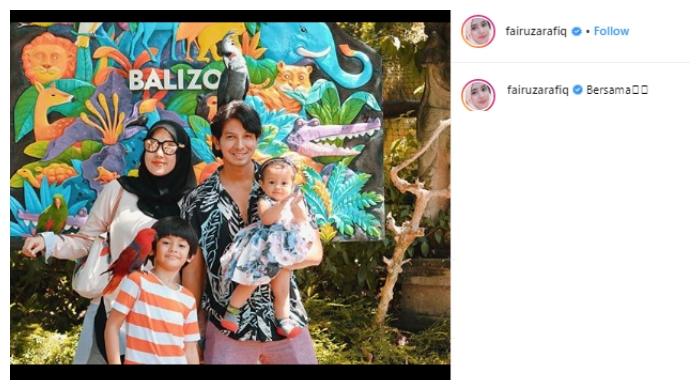 Keluarga Fairuz A Rafiq dan Sonny Septian. (Instagram/@fairuzarafiq)