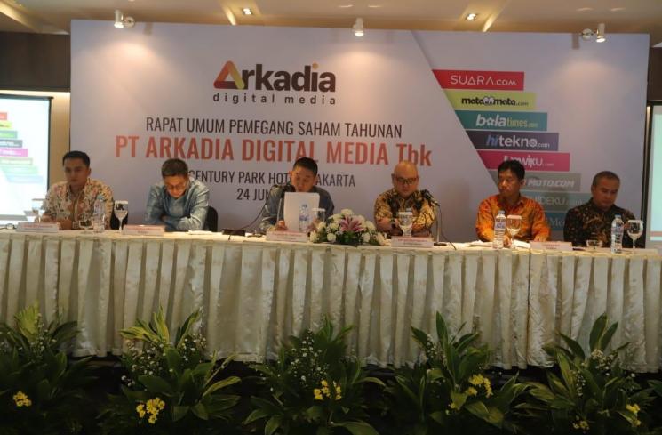 Rapat Umum Pemegang Saham Tahunan (RUPST) yang digelar Perseroan di Hotel Century Park, Senayan, Jakarta Selatan, Senin (24/6/2019).