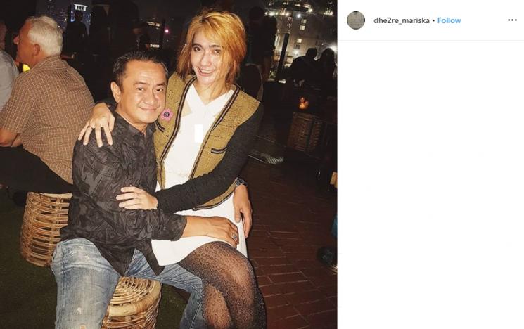 Revi Mariska dan suami (Instagram/@dhe2re_mariska)