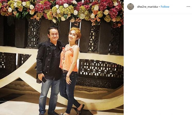 Revi Mariska dan suami (Instagram/@dhe2re_mariska)