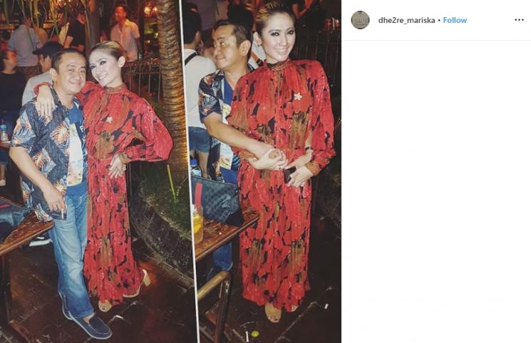 Revi Mariska dan suami (Instagram/@dhe2re_mariska)