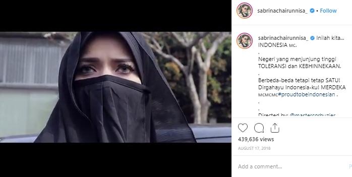 Sabrina Chairunnisa. (Instagram/@sabrinachairunnisa)