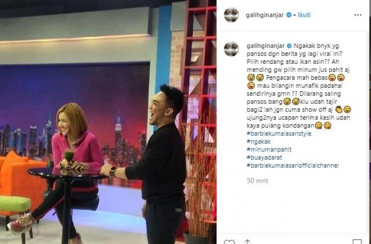 Postingan Galih Ginanjar, untuk Hotman Paris? (Instagram/@galihginanjar)