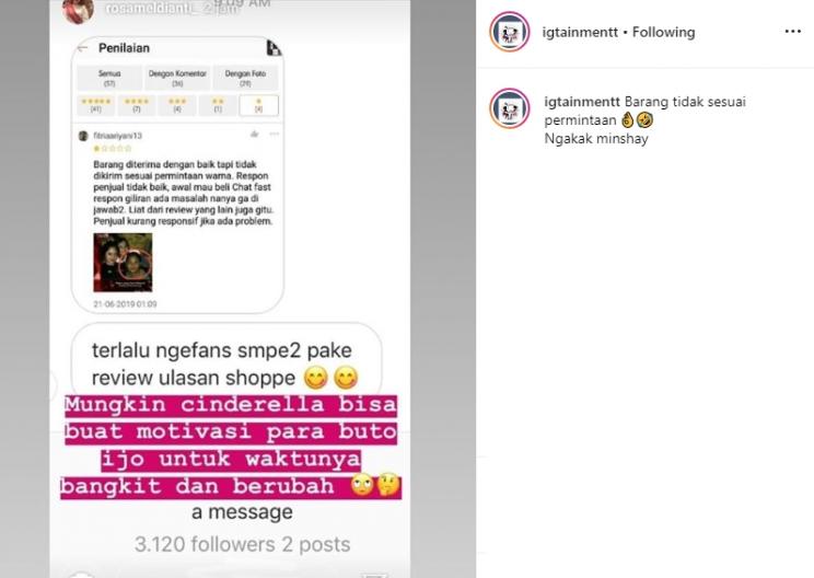 Instagram Stories Rosa Meldianti (Instagram/@igtainmentt)