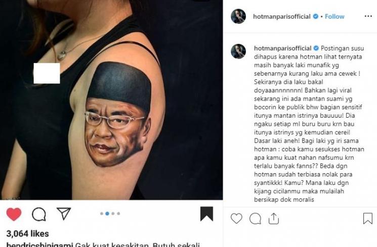 Postingan Hotman Paris (Instagram/@hotmanparisofficial)