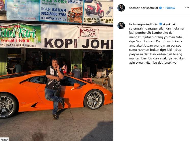 Hotman Paris (Instagram/@hotmanparisofficial)