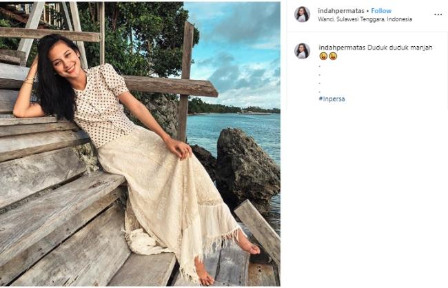 Indah Permatasari. (Instagram/@indahpermatas)