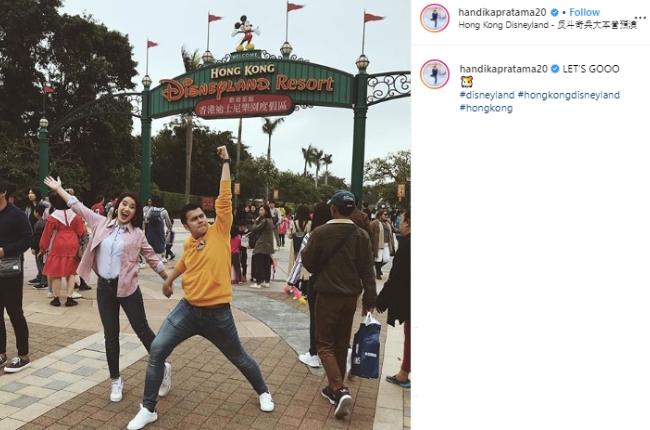 Handika Pratama dan Rosiana Dewi. (Instagram/@handikapratama20)