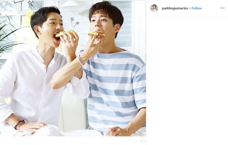 Song Joong-ki dan Park Bo-gum (Instagram/@parkgobumactor)
