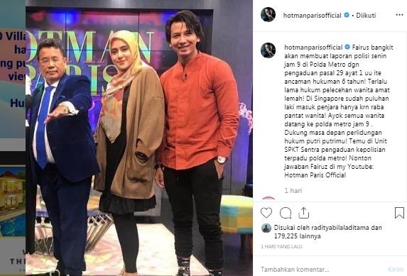 Hotman Paris pose bareng Fairuz A Rafiq dan suaminya, Sonny Septian. [Instagram]