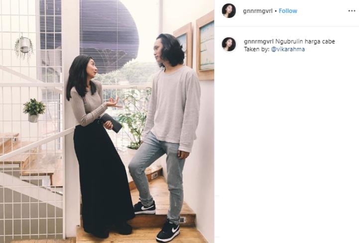 Putri Feni Rose dan Kekasihnya. (instagram.com/gnnrmgvrl)