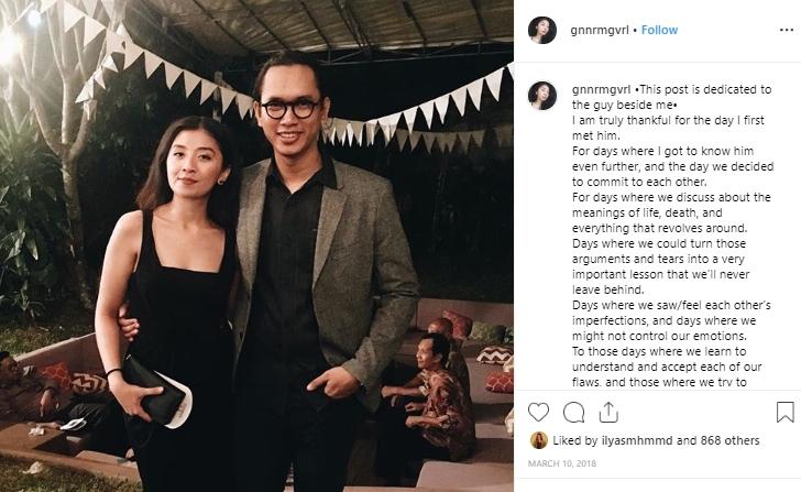 Putri Feni Rose dan Kekasihnya. (instagram.com/gnnrmgvrl)
