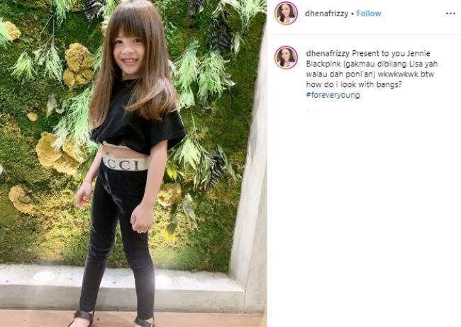 Zoe, putri Jonathan Frizzy. (Instagram/@dhenafrizzy)