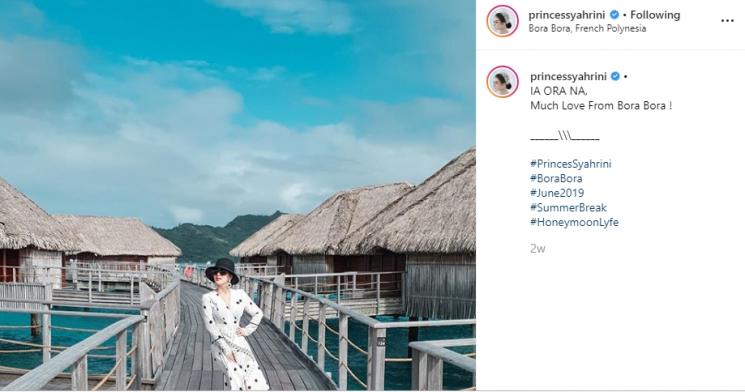 Syahrini pakai summer dress (Instagram/@princessyahrini)