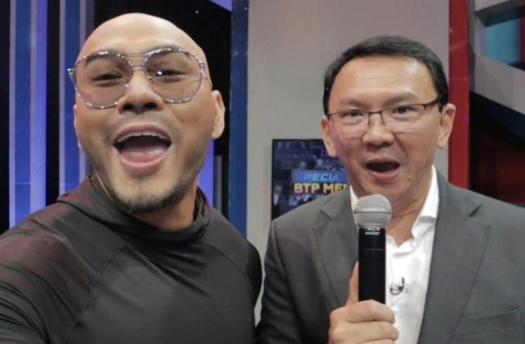 Deddy Corbuzier dan Basuki Tjahaja Purnama atau Ahok. (Instagram/@mastercorbuzier)