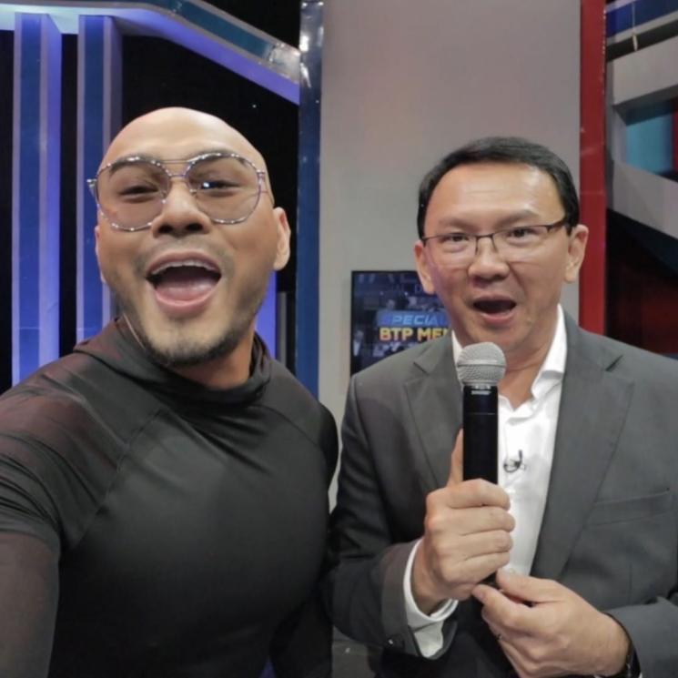 Deddy Corbuzier dan Basuki Tjahaja Purnama atau Ahok. (Instagram/@mastercorbuzier)