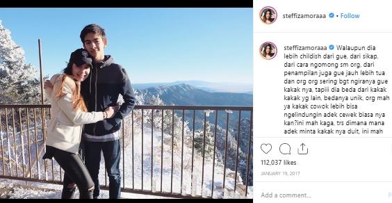 Steffi Zamora dan Steven Alvero. (Instagram/@steffizamora)