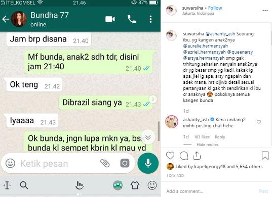 Ashanty. (Instagram/@suwarsiha)